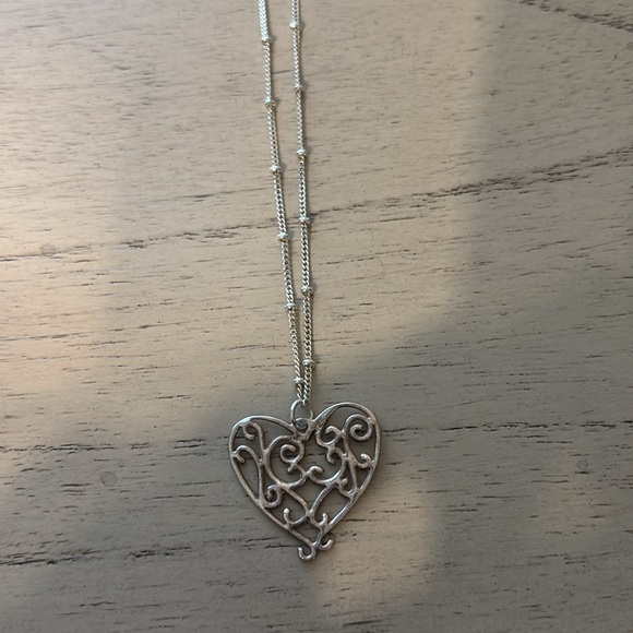 Sterling silver heart chainl from Fortunoff’s - Picture 2 of 4